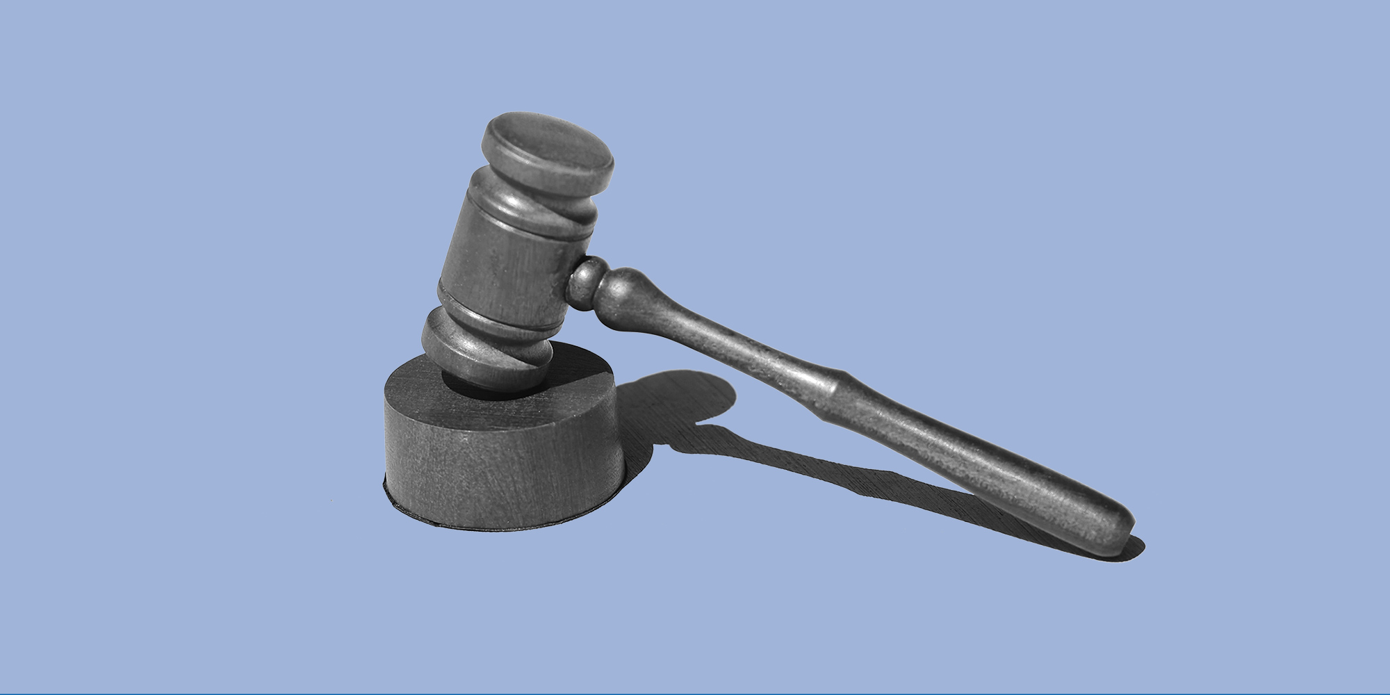 Gavel on a blue background. What's the deal with opiate laws in New Jersey?