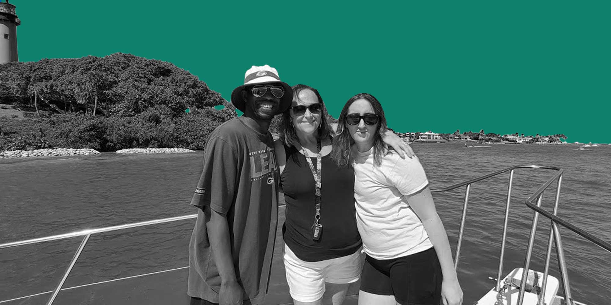 Recovery-Judgment_Blog A family of one African American man and two White women on a boat